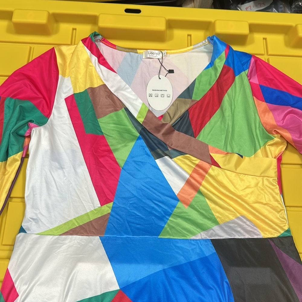 Women's Sexy V Neck Floral Long Maxi Dresses Casual Loose Party Prom Ladies L - Picture 2 of 5